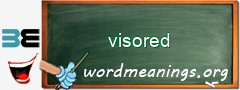 WordMeaning blackboard for visored